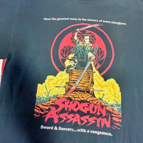 Ultra Rare Wu-Tang x Shogun Assassin T-Shirt – Cult Film Rap Tee - Size Medium